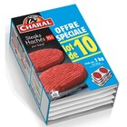 10 steaks hachés 15% M.G pur boeuf CHARAL en promo chez Carrefour 10 steaks hachés 15% M.G pur boeuf CHARAL dans le catalogue Carrefour