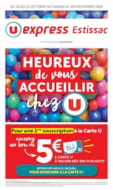 Prospectus Supermarchés U Express en cours à Aix-en-Othe et alentours, "HEUREUX DE VOUS ACCUEILLIR chez U", 16 pages, 22/10/2026 - 01/11/2026 Catalogue Supermarchés U Express en cours à Aix-en-Othe et alentours, "HEUREUX DE VOUS ACCUEILLIR chez U", 16 pages, 22/10/2026 - 01/11/2026