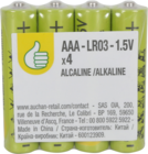 LOT DE 4 PILES - POUCE - Auchan Hypermarché à Valence LOT DE 4 PILES - POUCE en promo chez Auchan Hypermarché Valence à 0,70 €