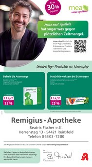 mea - meine apotheke Prospekt der KW 46 "Unsere November-Angebote" Aktueller mea - meine apotheke Prospekt "Unsere November-Angebote" Seite 1 von 4 Seiten