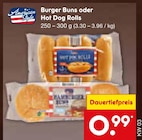 Burger Buns oder Hot Dog Rolls Angebote von American Style bei Netto Marken-Discount Fulda für 0,99 €