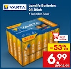 Longlife Batterien von Varta im aktuellen Netto Marken-Discount Prospekt für 6,99 €