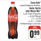 Fanta, Sprite oder Mezzo Mix im Angebot bei nah und gut in Dresden Fanta, Sprite oder Mezzo Mix Angebote von Coca-Cola bei nah und gut Dresden für 0,99 €