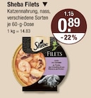 Filets Angebote von Sheba bei V-Markt Memmingen für 0,89 €