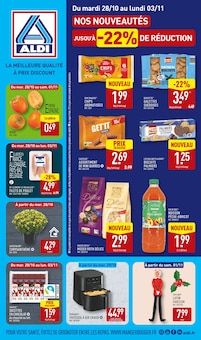 Promotion Lutin Noël dans le prospectus Aldi, valable du 28/10/2025 au 03/11/2025 Promo Lutin Noël dans le catalogue Aldi du moment à la page 1