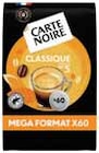 Dosettes de café souples classique N°5 - CARTE NOIRE en promo chez Intermarché Saintes à 3,88 €
