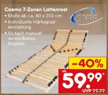 7-Zonen Lattenrost Angebote von Coemo bei Netto Marken-Discount Wuppertal für 59,99 €