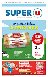 Prospectus Super U à Civray, "Super U", 1 page de promos valables du 24/09/2024 au 06/10/2024