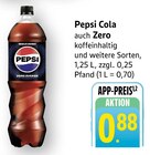 Pepsi Cola Zero im Angebot bei E center in Bensheim Pepsi Cola Zero Angebote von Pepsi bei E center Bensheim für 0,88 €
