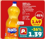 Fanta oder Coca-cola Angebote von Fanta bei Penny Strausberg für 1,39 €