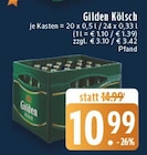 Kölsch Angebote von Gilden Kölsch bei E center Brühl für 10,99 €