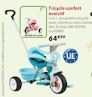 Tricycle confort évolutif rose - La Grande Récré à Levallois-Perret Tricycle confort évolutif rose en promo chez La Grande Récré Levallois-Perret à 64,99 €