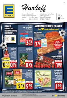 Aktueller EDEKA Prospekt "Aktuelle Angebote" für Kamen Aktueller EDEKA Prospekt für Kamen mit Seiten