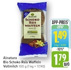 Bio Schoko Reis Waffeln Vollmilch Angebote von Alnatura bei EDEKA Stuttgart für 1,49 €