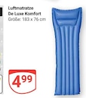 Luftmatratze De Luxe Komfort im Angebot bei GLOBUS in Krefeld Luftmatratze De Luxe Komfort Angebote bei GLOBUS Krefeld für 4,99 €