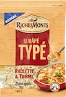 Le Râpé typé raclette & tomme 28 % M.G. - RICHESMONTS en promo chez Carrefour Villeneuve-d'Ascq à 3,43 €