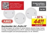 Rauchmelder-Set Prefira 10 von ABUS für 44,99 € bei toom Baumarkt im Angebot Rauchmelder-Set Prefira 10 von ABUS im aktuellen toom Baumarkt Prospekt