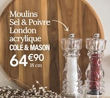 Moulins Sel & Poivre London acrylique - COLE & MASON dans le catalogue Ambiance & Styles