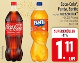 Coca-Cola, Fanta, Sprite oder mezzo mix bei EDEKA im Burgkirchen Prospekt für 1,11 €