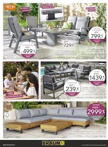 BRAUN Möbel-Center Prospekt der Woche "SOMMER, SONNE, GARTENMÖBEL" Seite 2, 29.05.2025 bis 24.06.2025 für Kusterdingen Aktueller BRAUN Möbel-Center Prospekt "SOMMER, SONNE, GARTENMÖBEL" Seite 2 von 4 Seiten für Kusterdingen