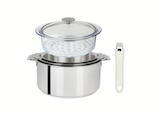 Promo SET DE 3 CASSEROLES MUTINE + CUIT VAPEUR + POIGNÉE MUTINE BLANCHE à 249,90 € dans le catalogue Ambiance & Styles à Servières