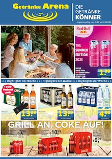 Coca Cola im Getränke Arena Prospekt "DIE GETRÄNKEKÖNNER" mit 4 Seiten (Mülheim (Ruhr))