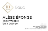 Alèse bouclette "imperméable" - TEX BASIC en promo chez Carrefour Châlons-en-Champagne à 6,99 €