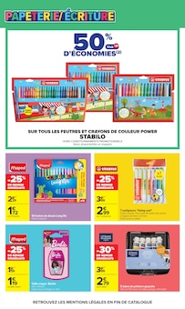 Promotion Feutre dans le prospectus Carrefour, valable du 17/08/2026 au 31/08/2026 Promo Feutre dans le catalogue Carrefour du moment à la page 6