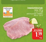 Schweinerückensteaks im Angebot bei Marktkauf in Schwabach Schweinerückensteaks Angebote bei Marktkauf Schwabach für 1,19 €