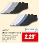 5 Paar Sneakersocken Angebote von LIVERGY bei Lidl Gelsenkirchen für 2,29 €