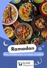 Prospectus Recettes à Langeac, "Ramadan : Nos recettes pour un menu complet", 1 page, 28/02/2025 - 30/03/2025