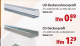 UD-Deckenrahmenprofil oder CD-Deckenprofil Angebote bei bauSpezi Laatzen für 2,67 €