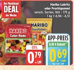 Lakritz oder Fruchtgummi von Haribo im aktuellen Marktkauf Prospekt für 0,69 €