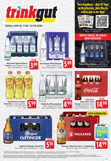Coca Cola im Trinkgut Prospekt "Aktuelle Angebote" mit 6 Seiten (Heidelberg)
