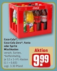 Coca-Cola, Coca-Cola Zero, Fanta oder Sprite Mischkasten Angebote von Coca-Cola bei REWE Lahr für 9,99 €