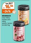 Clear Whey Isolate Zero von IRONMAXX für 16,66 € bei Müller im Angebot Clear Whey Isolate Zero von IRONMAXX im aktuellen Müller Prospekt