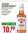 BOURBON WHISKEY Angebote von JIM BEAM bei Marktkauf Dorsten für 10,99 €