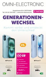 Omni-Electronic Elektromärkte Prospekt der aktuellen Woche mit 8 Seiten, gültig von 01.11.2025 bis 30.11.2025, in Mölln und Umgebung Aktueller Omni-Electronic Elektromärkte Prospekt in Mölln und Umgebung, "GENERATIONEN-WECHSEL" mit 8 Seiten, 01.11.2025 - 30.11.2025