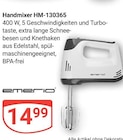Handmixer im Angebot bei GLOBUS in Salzgitter Handmixer Angebote von emerio bei GLOBUS Salzgitter für 14,99 €