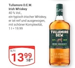Irish Whiskey im Angebot bei GLOBUS in Kempen Irish Whiskey Angebote von Tullamore D.E.W. bei GLOBUS Kempen für 13,99 €