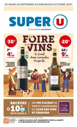 Catalogue Super U "La foire aux vins" à Bouafle et alentours,  pages, 26/09/2023 - 08/10/2023