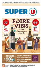 Catalogue Supermarchés Super U en cours à Bessancourt et alentours, "La foire aux vins", 44 pages, 26/09/2023 - 08/10/2023
