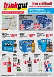 Aktueller Trinkgut Getränkemarkt Prospekt in Staudach-Egerndach und Umgebung, "Neu eröffnet!" mit 4 Seiten, 22.04.2024 - 27.04.2024