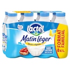 Lait U.H.T. "Format Familial" - MATIN LÉGER LACTEL en promo chez Carrefour Nancy à 9,74 €