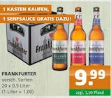 Getränke A-Z Penkun - Frankfurter Angebot im Prospekt Frankfurter bei Getränke A-Z im Penkun Prospekt für 9,99 €