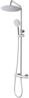 Colonne de douche thermostatique chrome "psara" en promo à 79,00 € chez Brico Dépôt Colonne de douche thermostatique chrome "psara" dans le catalogue Brico Dépôt