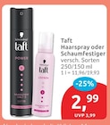 Taft Haarspray von Schwarzkopf für 2,99 € bei budni im Angebot Taft Haarspray von Schwarzkopf im aktuellen budni Prospekt