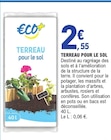 Terreau pour le sol - ECO+ à 2,55 € dans le catalogue E.Leclerc