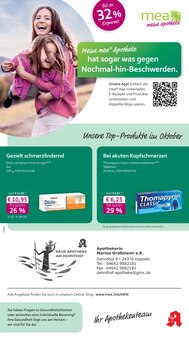 Aktueller mea - meine apotheke Prospekt "Unsere Oktober-Angebote" Seite 1 von 4 Seiten