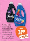Voll- oder Feinwaschmittel von Coral im aktuellen tegut Prospekt für 3,99 €